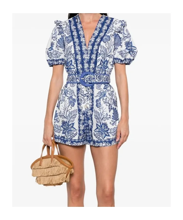 Short-Sleeved Jumpsuit