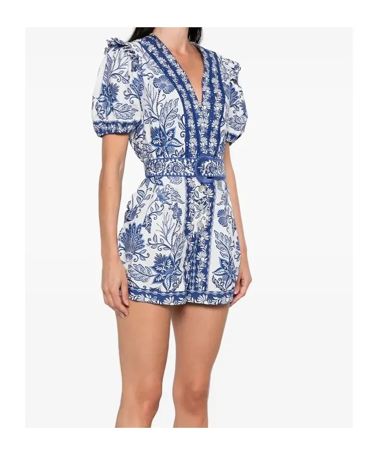 Short-Sleeved Jumpsuit