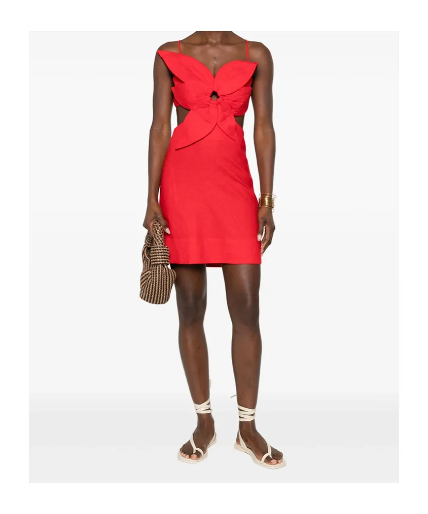 Farm Rio Cut-Out Detailed Mini Dress
