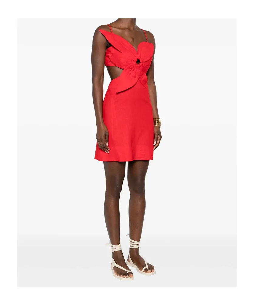 Farm Rio Cut-Out Detailed Mini Dress