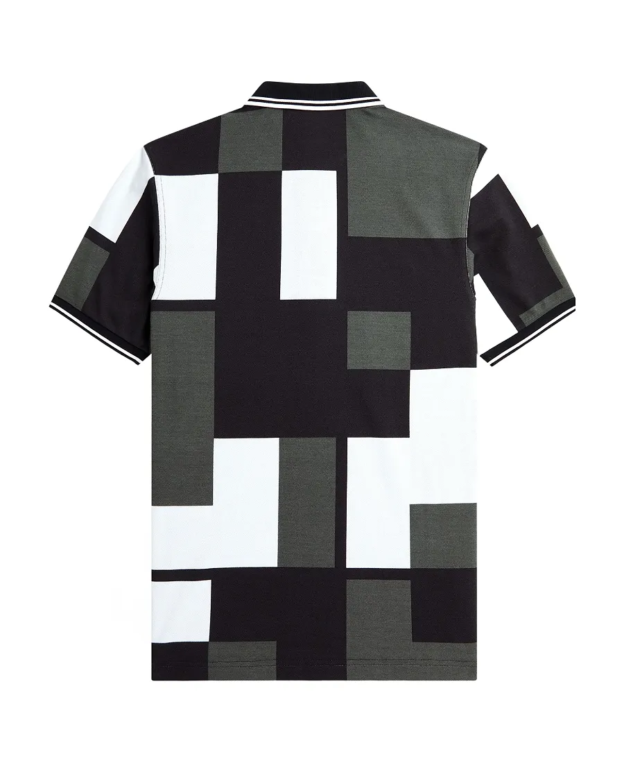 Pixel Printed Polo Shirt