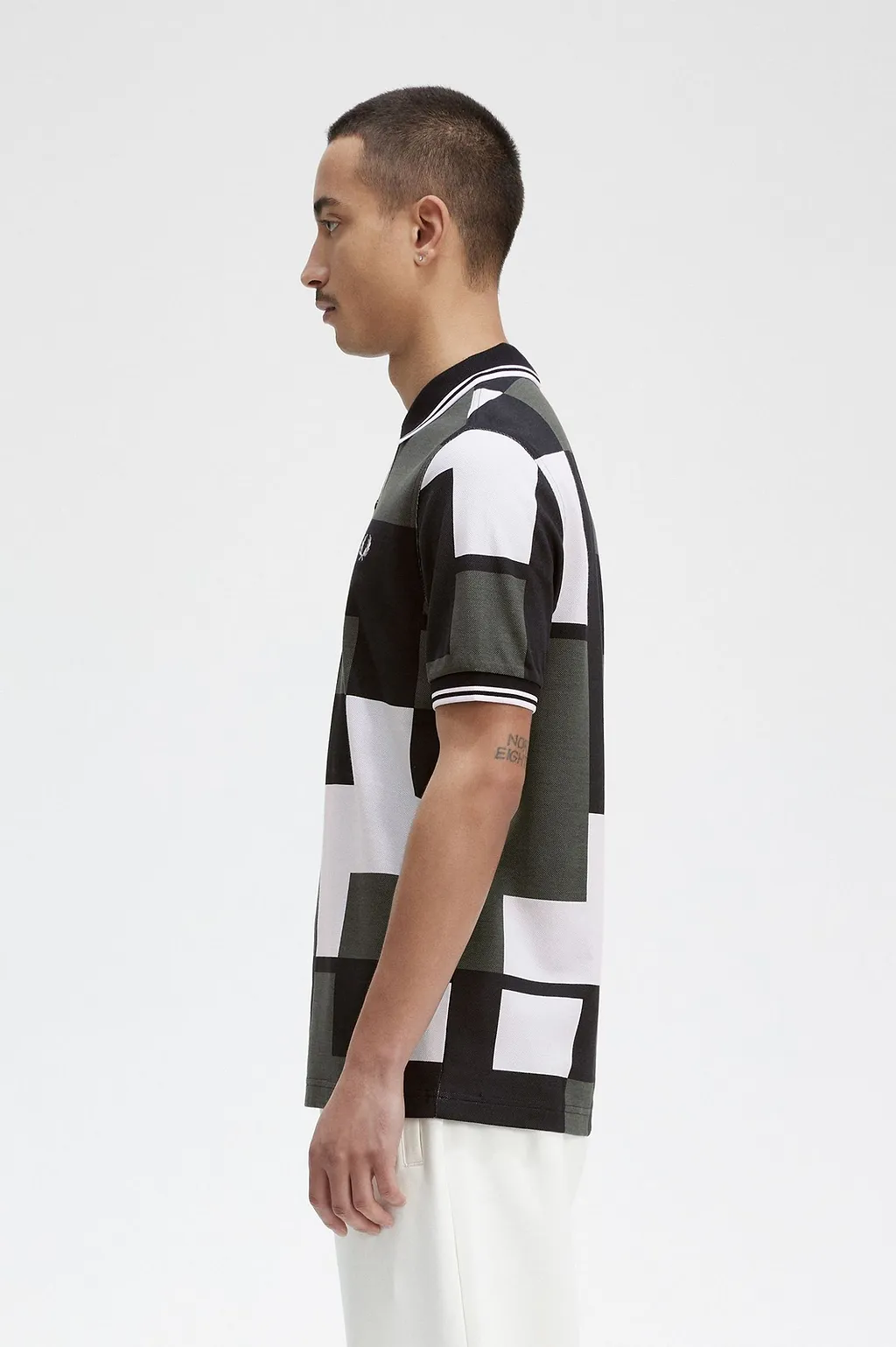 Pixel Printed Polo Shirt