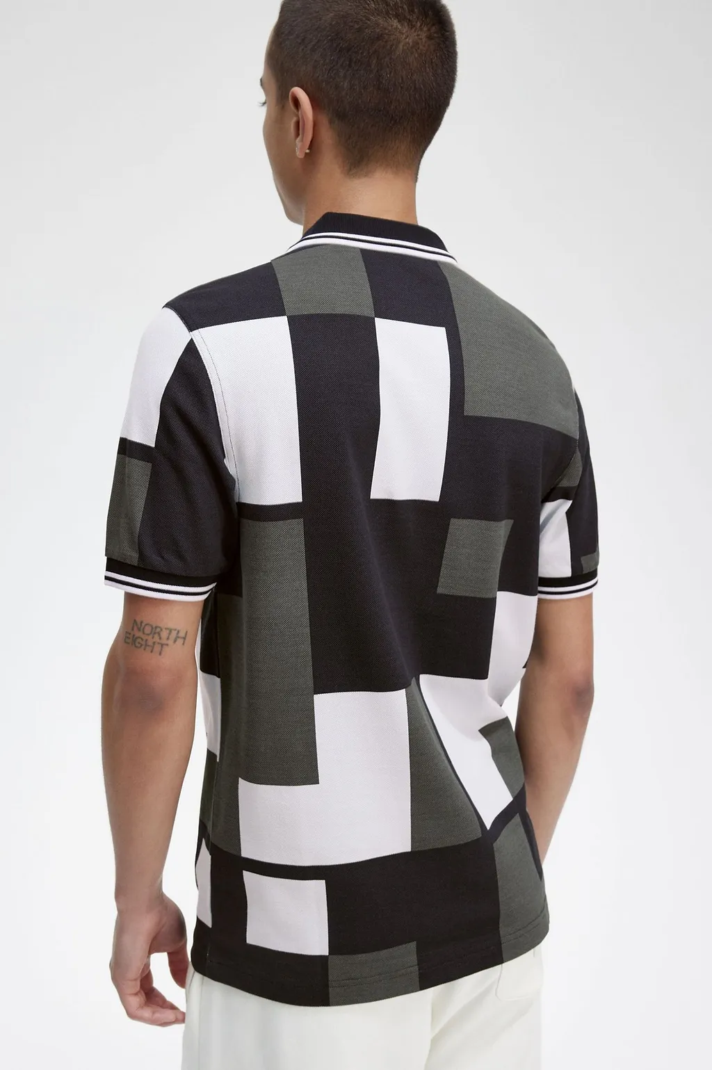 Pixel Printed Polo Shirt