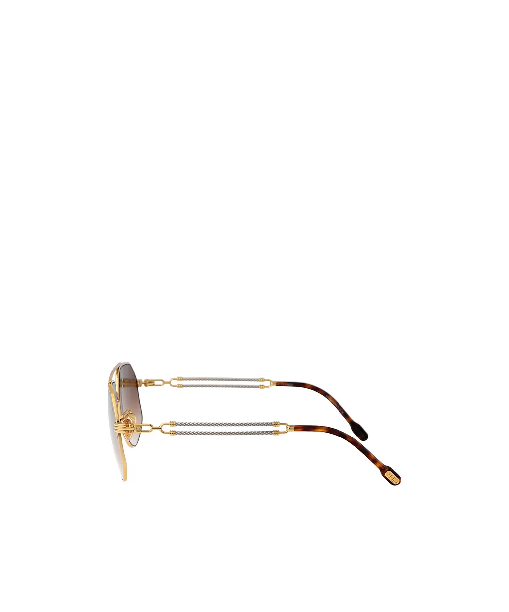 Pilot-Frame Sunglasses