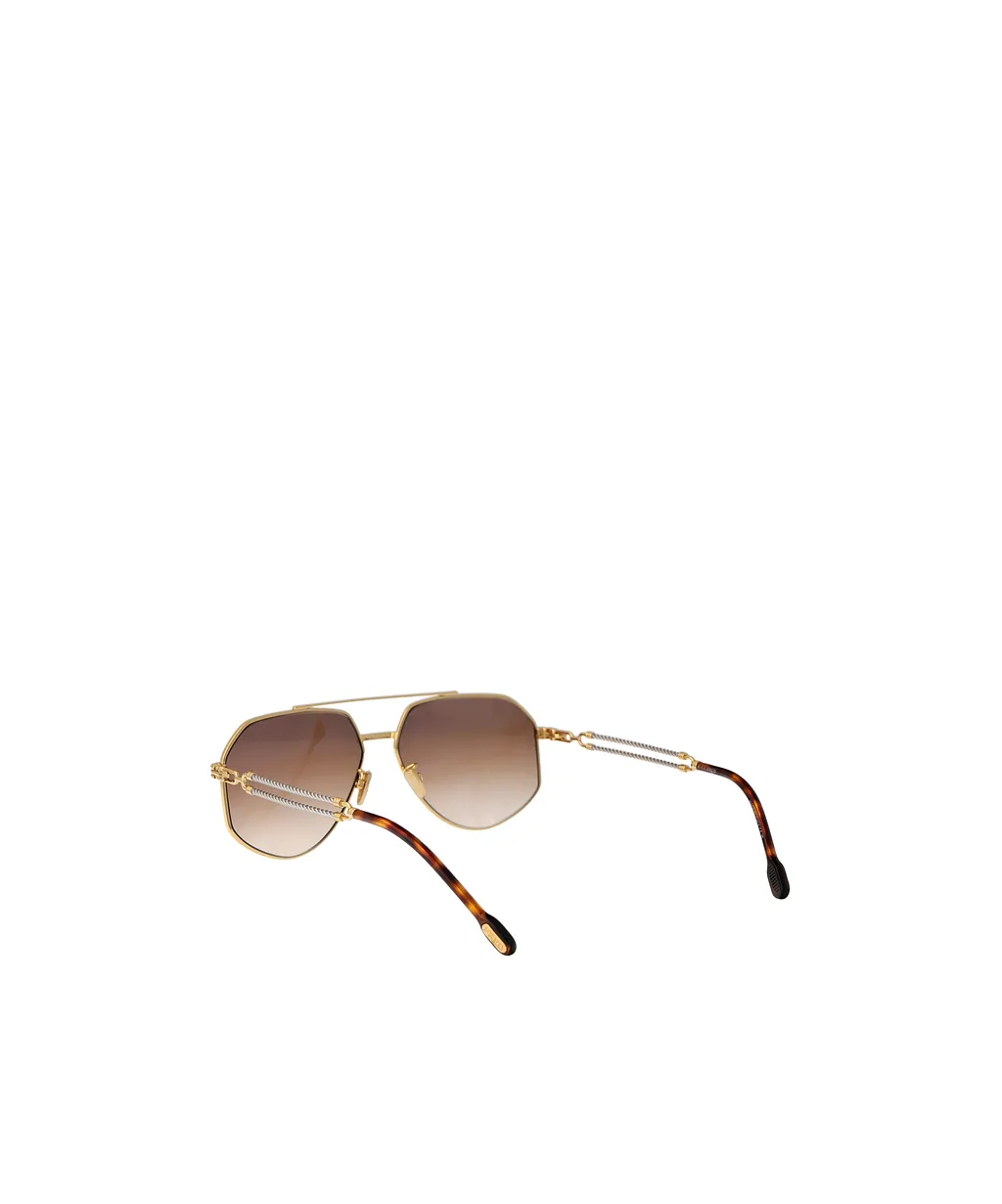 Pilot-Frame Sunglasses