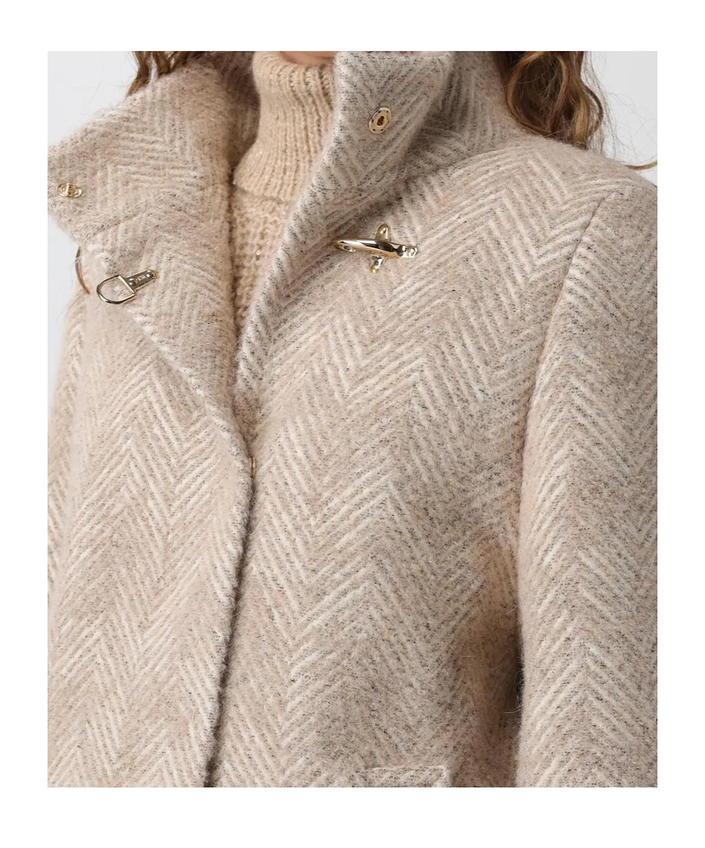 Fay Hook-Closure Cape Coat