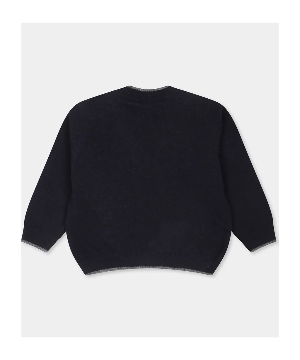 Long-Sleeved Knitted Cardigan