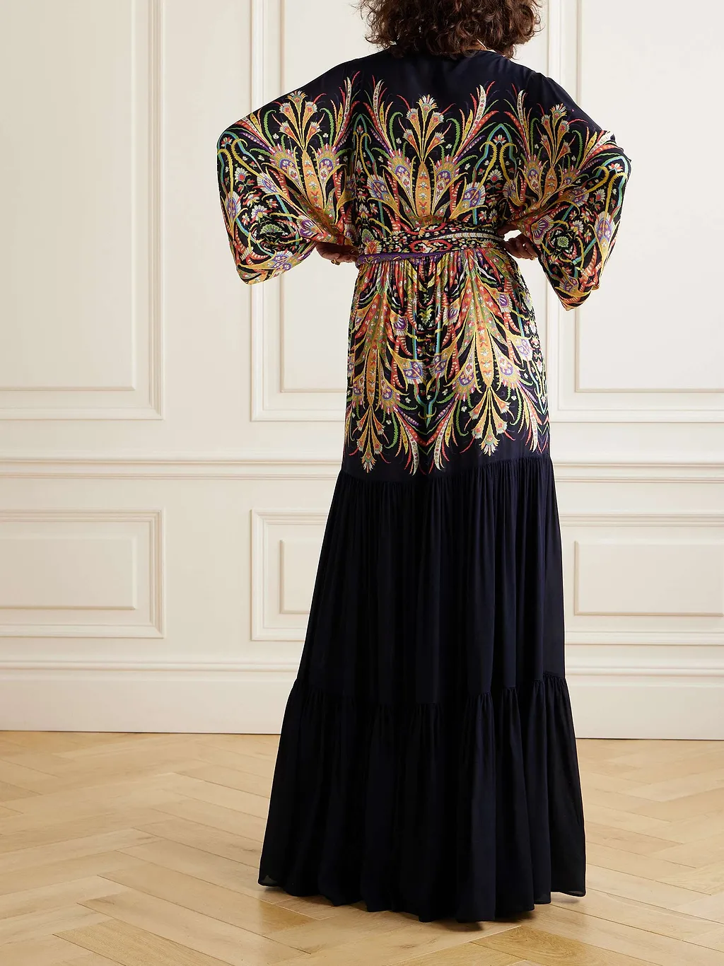 Abstract-Print Maxi Dress