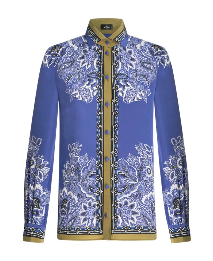Etro Bandana Print Long-Sleeved Shirt