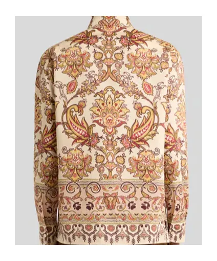 Cotton Shirt With Placed Print