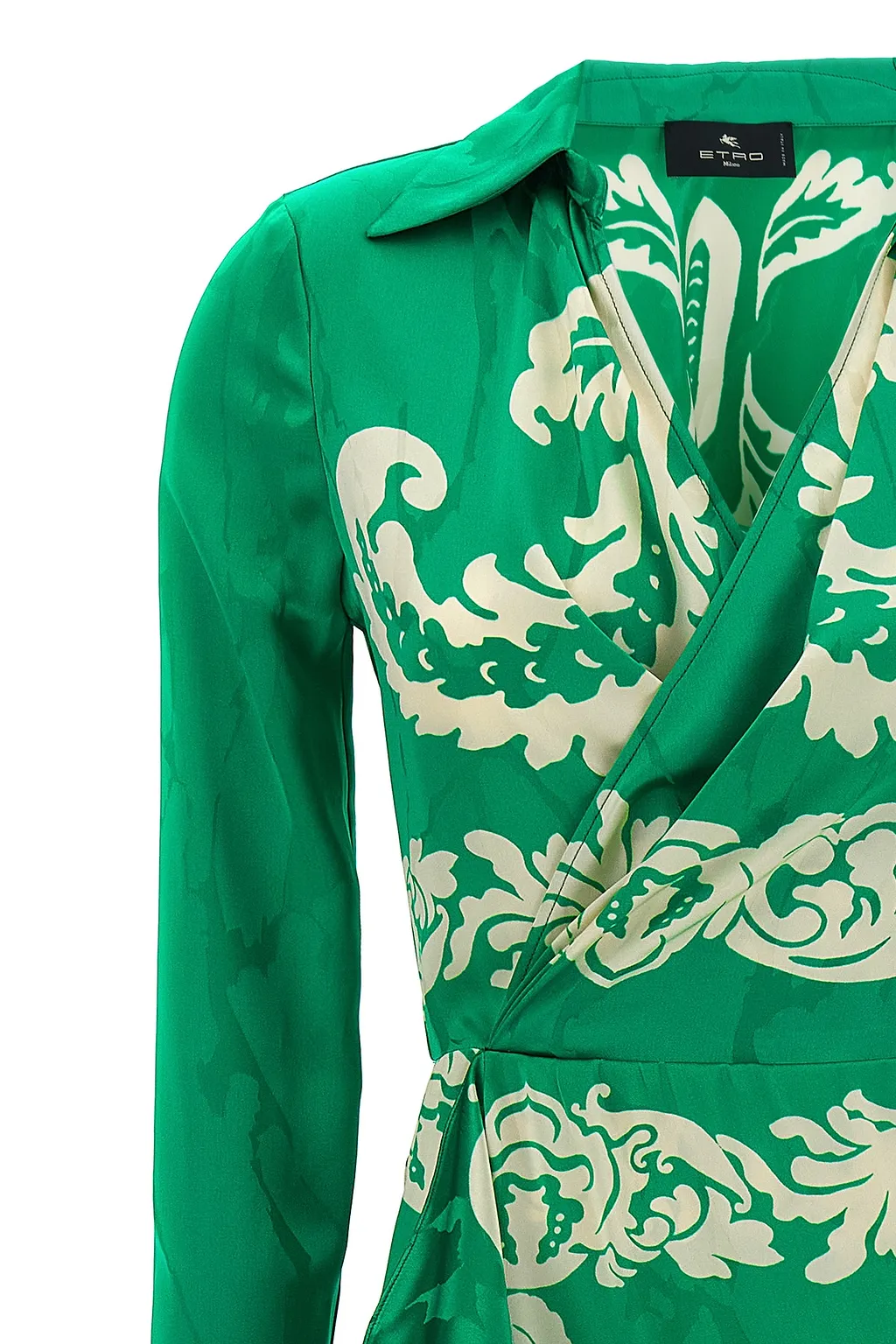 Etro All-Over Graphic Printed Wrap Dress