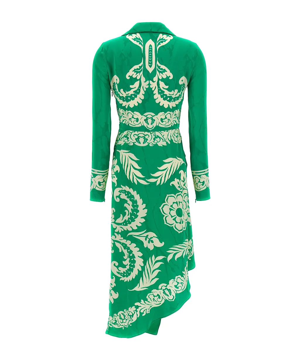 Etro All-Over Graphic Printed Wrap Dress
