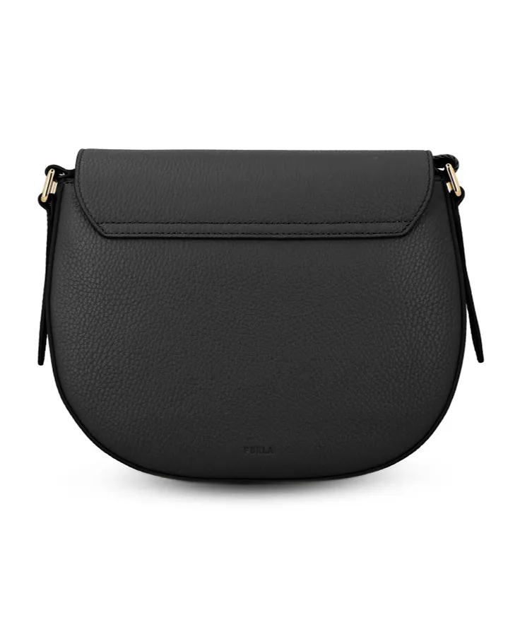Furla Logo Plaque Foldover-Top Shoulder Bag