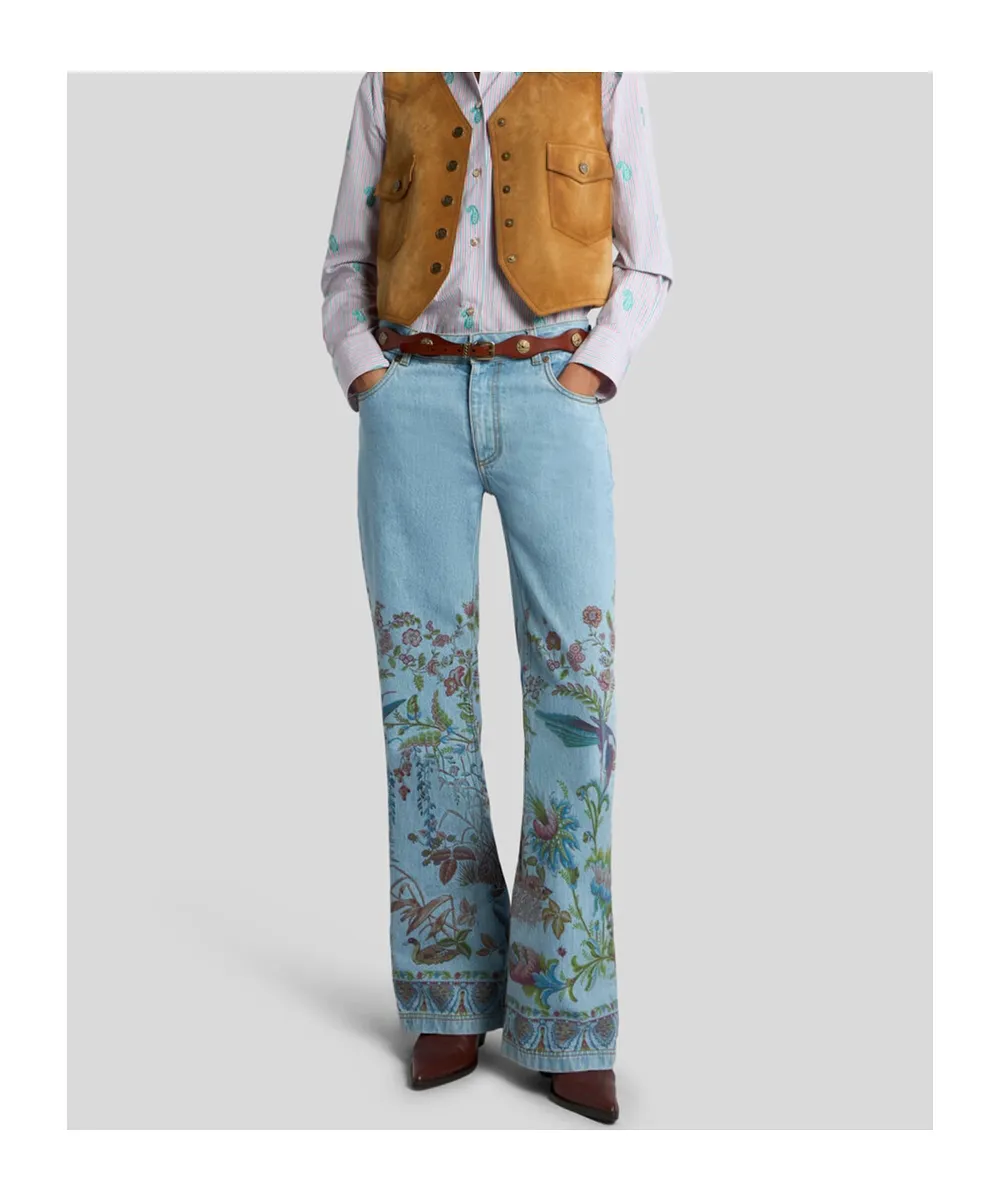 Etro Botanical Flared Jeans