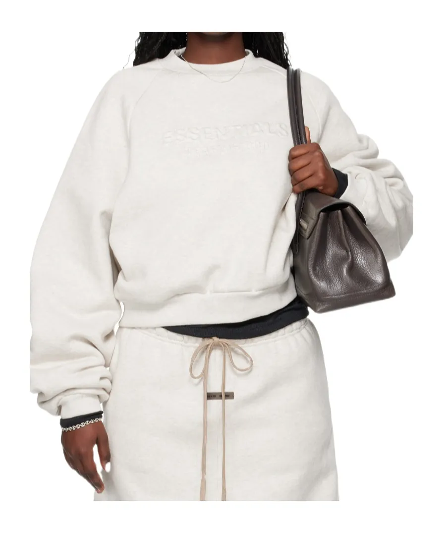 Fear Of God Essentials Long-Sleeved Cropped Sweatshirt