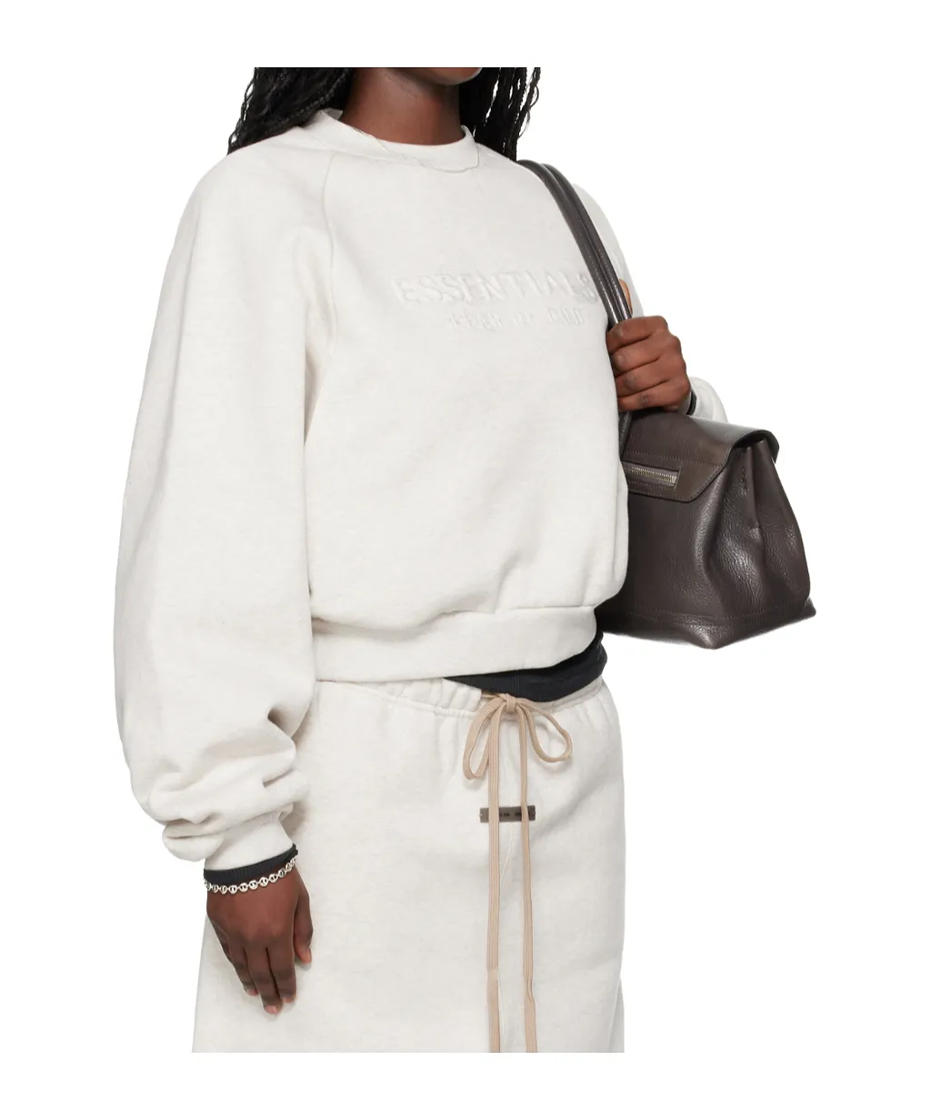 Fear Of God Essentials Long-Sleeved Cropped Sweatshirt
