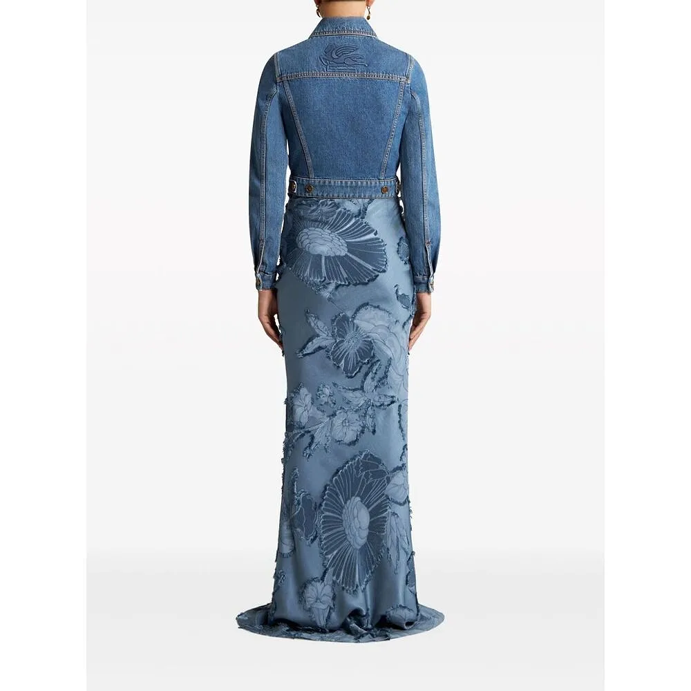 Etro Denim Cropped Jacket