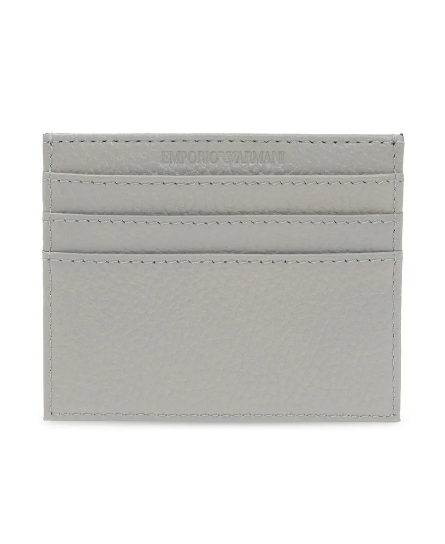Logo-Lettering Leather Cardholder