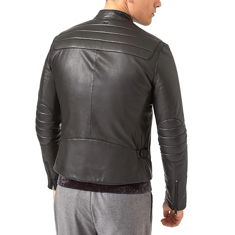 Logo Leather Jacket