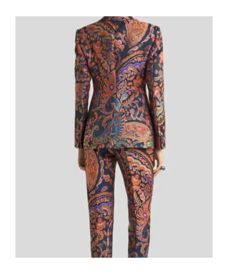 Etro Fitted Paisley Blazer