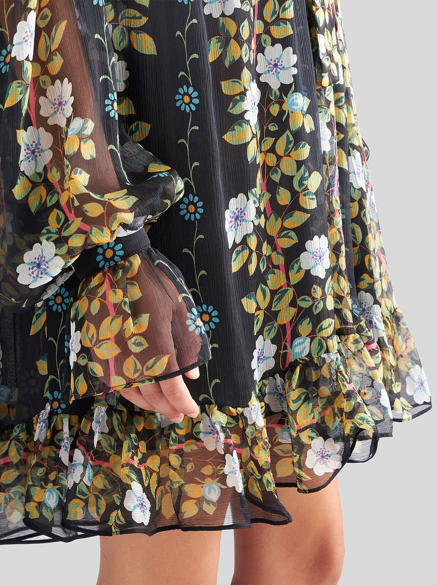 Etro Floral-Printed Pleated Dress