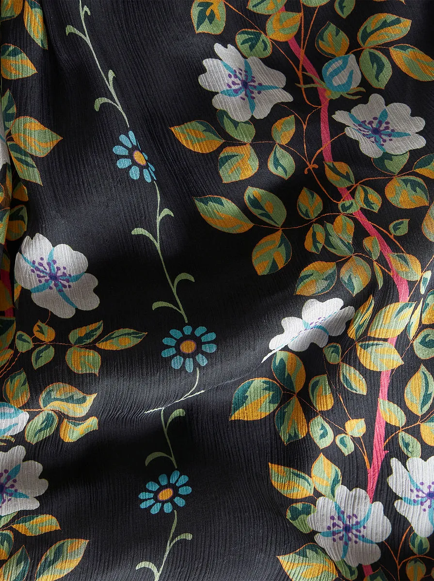 Etro Floral-Printed Pleated Dress