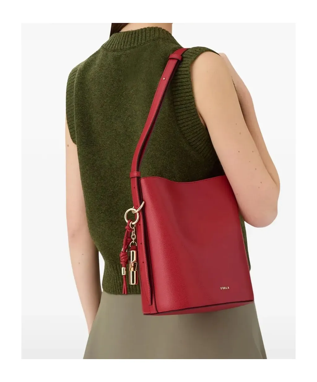 Furla Roxie S Logo Detail Bucket Bag
