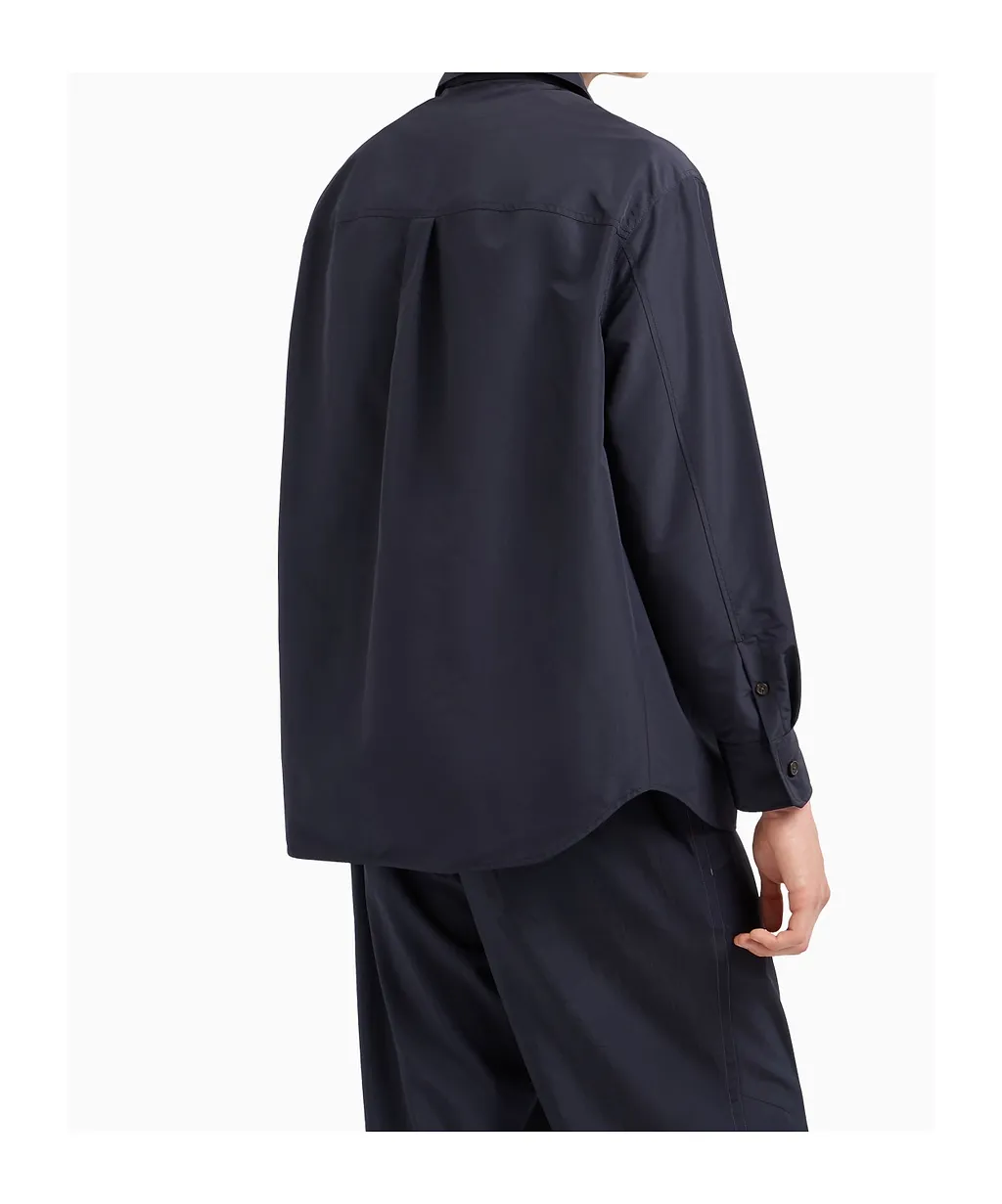 Logo-Patch Shirt Jacket
