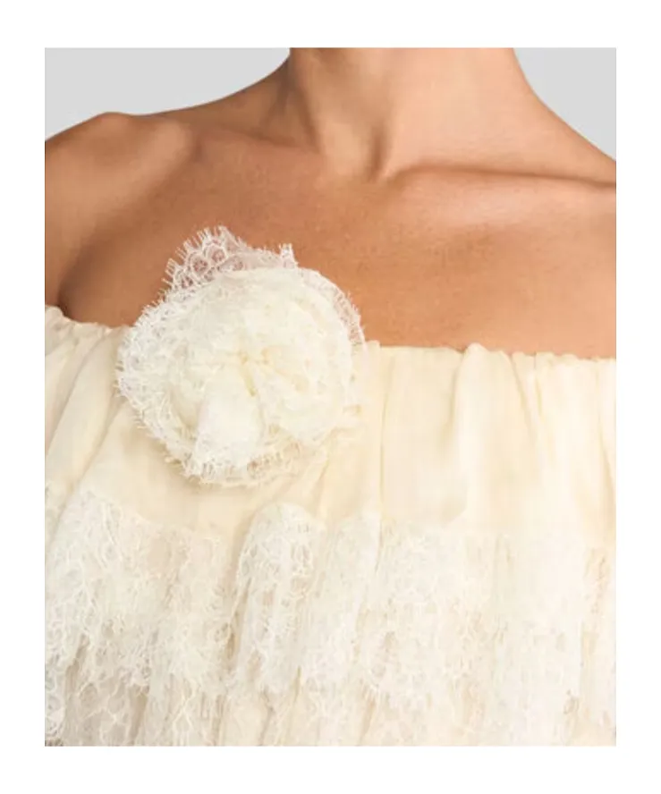 Etro Lace Off-The-Shoulder Maxi Dress