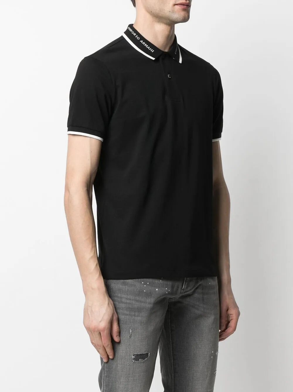 Logo-Print Cotton Polo Shirt