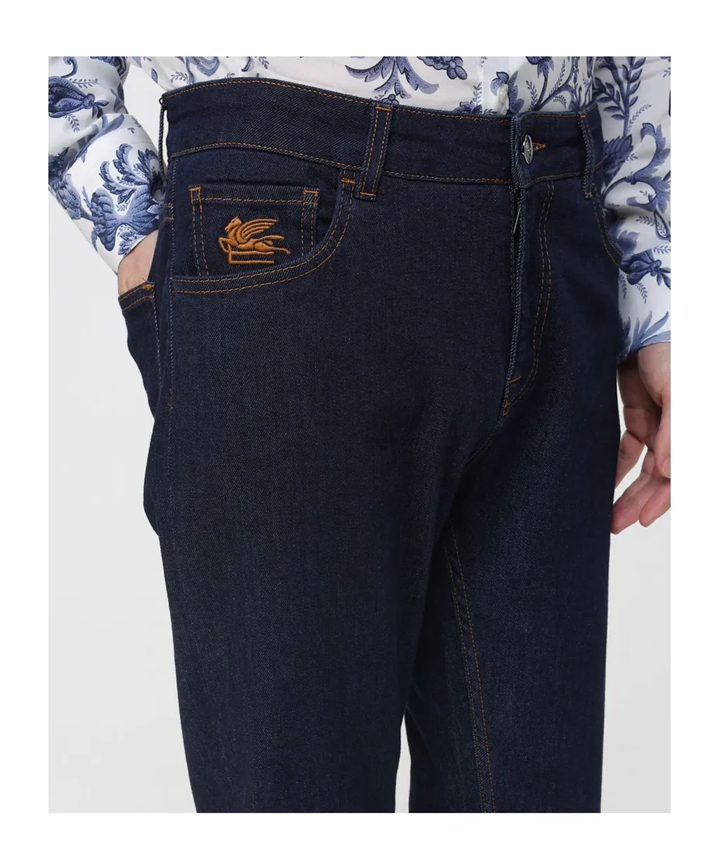 Etro Mid-Rise Slim-Fit Jeans