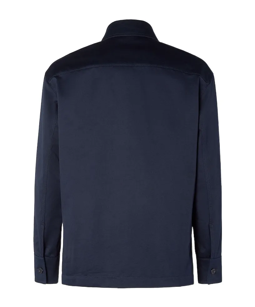 Blue Gabardine Blouson