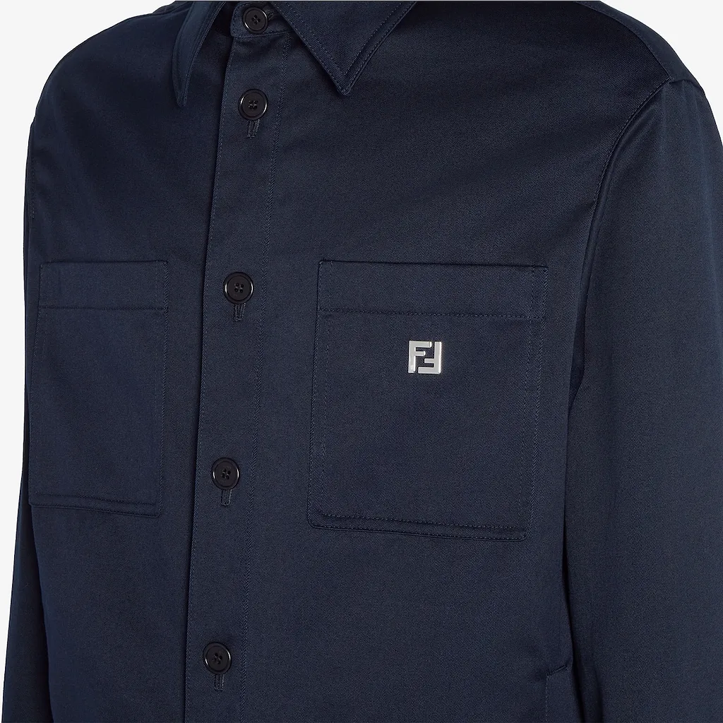 Blue Gabardine Blouson
