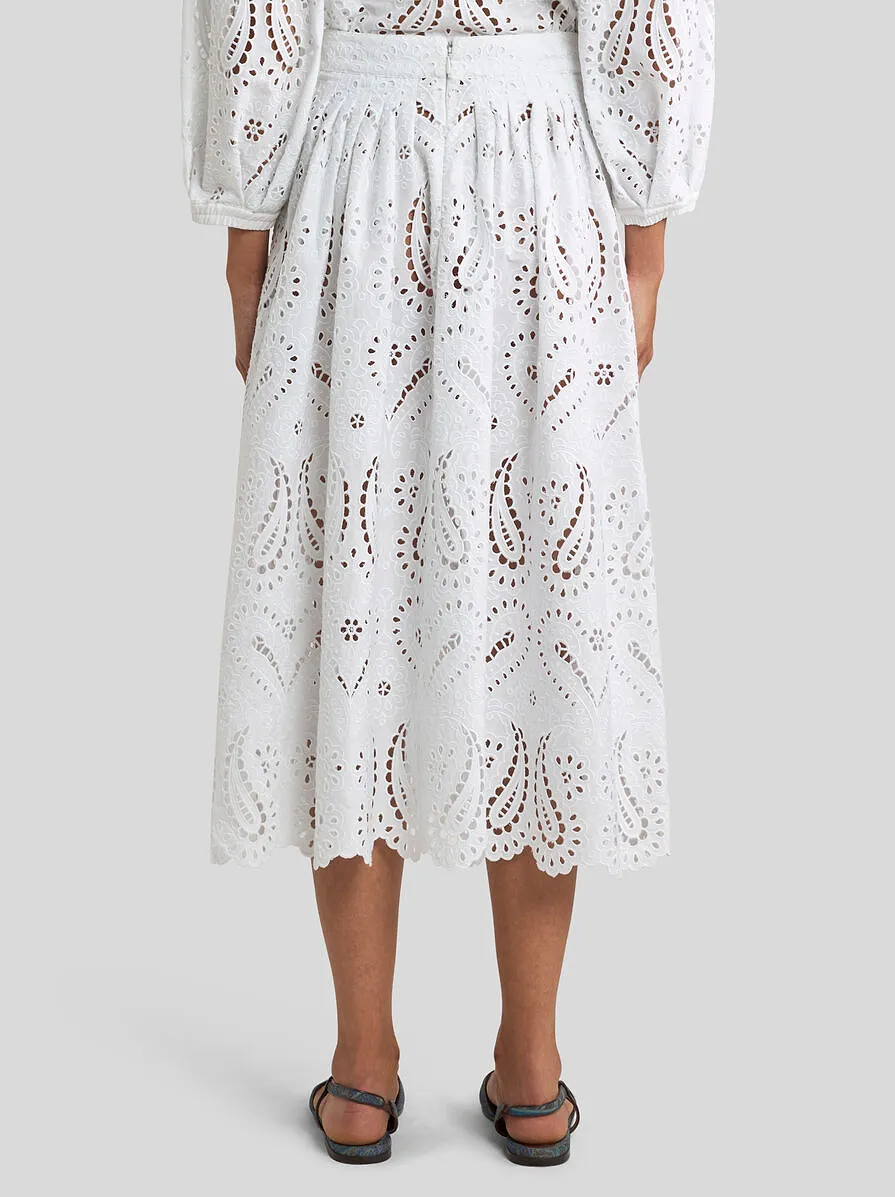 Etro Openwork Midi Skirt