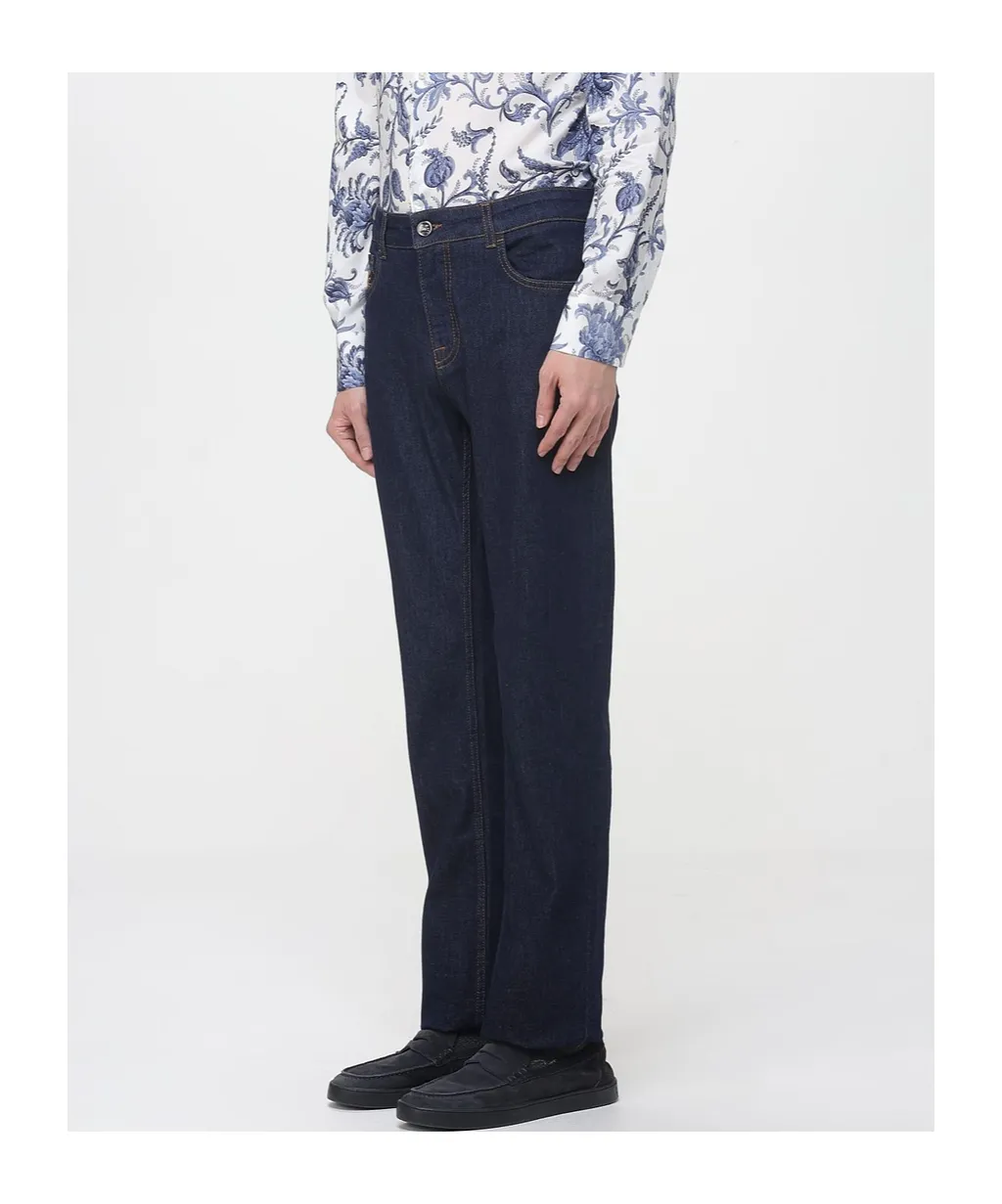 Etro Mid-Rise Slim-Fit Jeans