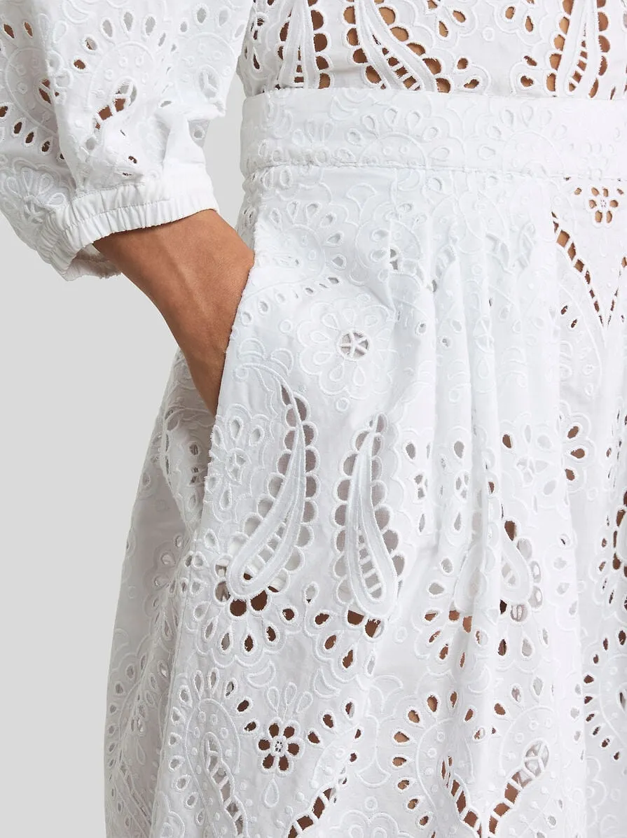 Etro Openwork Midi Skirt