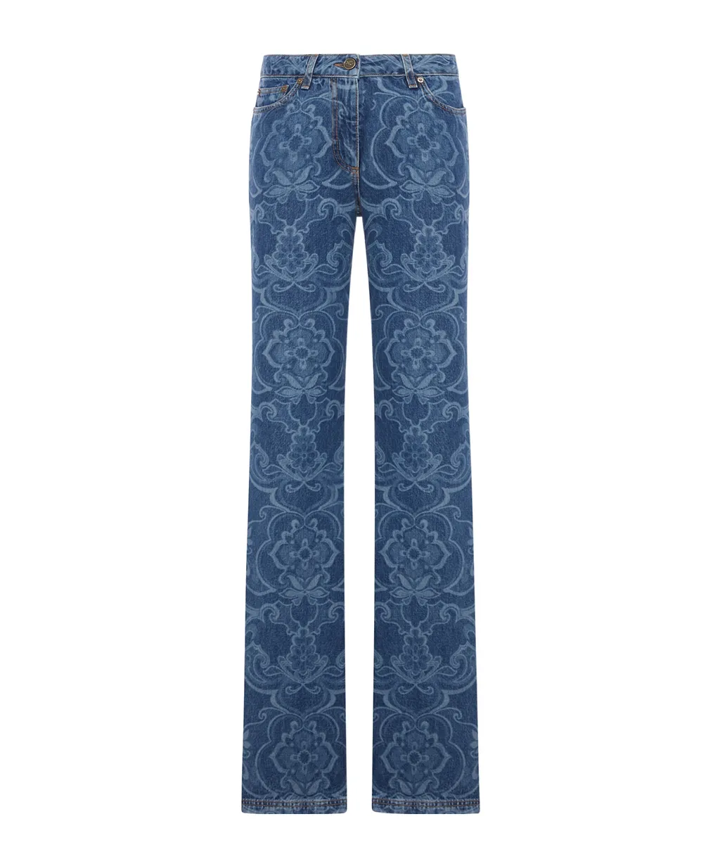 Etro Paisley Flared Jeans