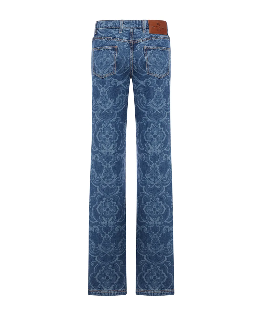 Etro Paisley Flared Jeans