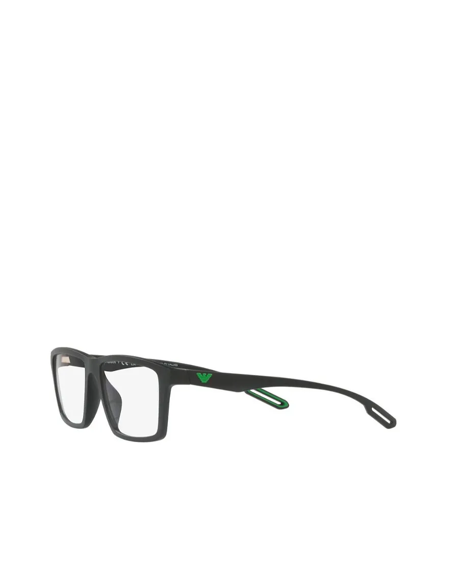 Emporio Armani Rectangle-Frame Clip-On Glasses