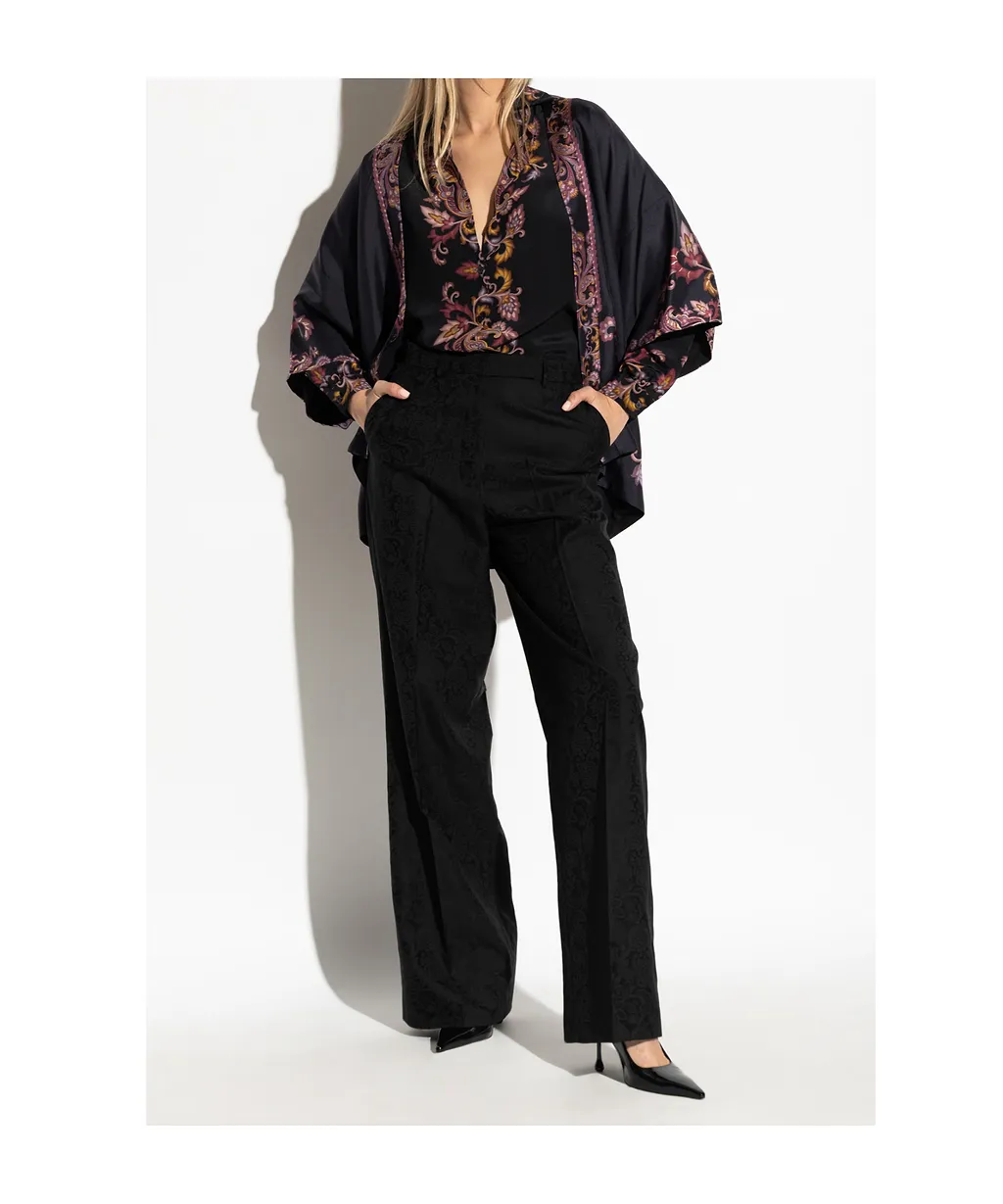 Etro Paisley Printed Drop Shoulder Shirt