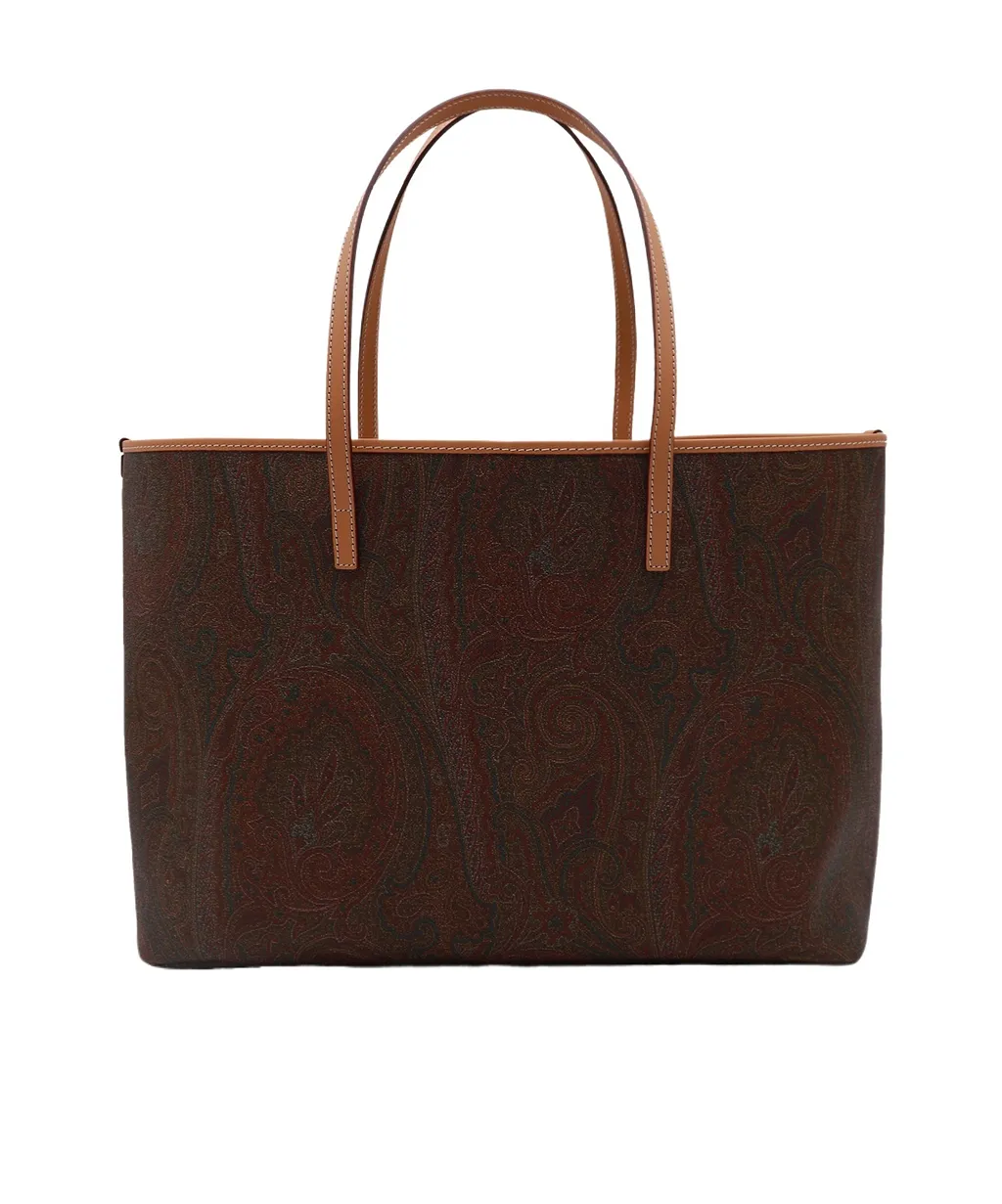 Etro Paisley Printed Large Tote Bag