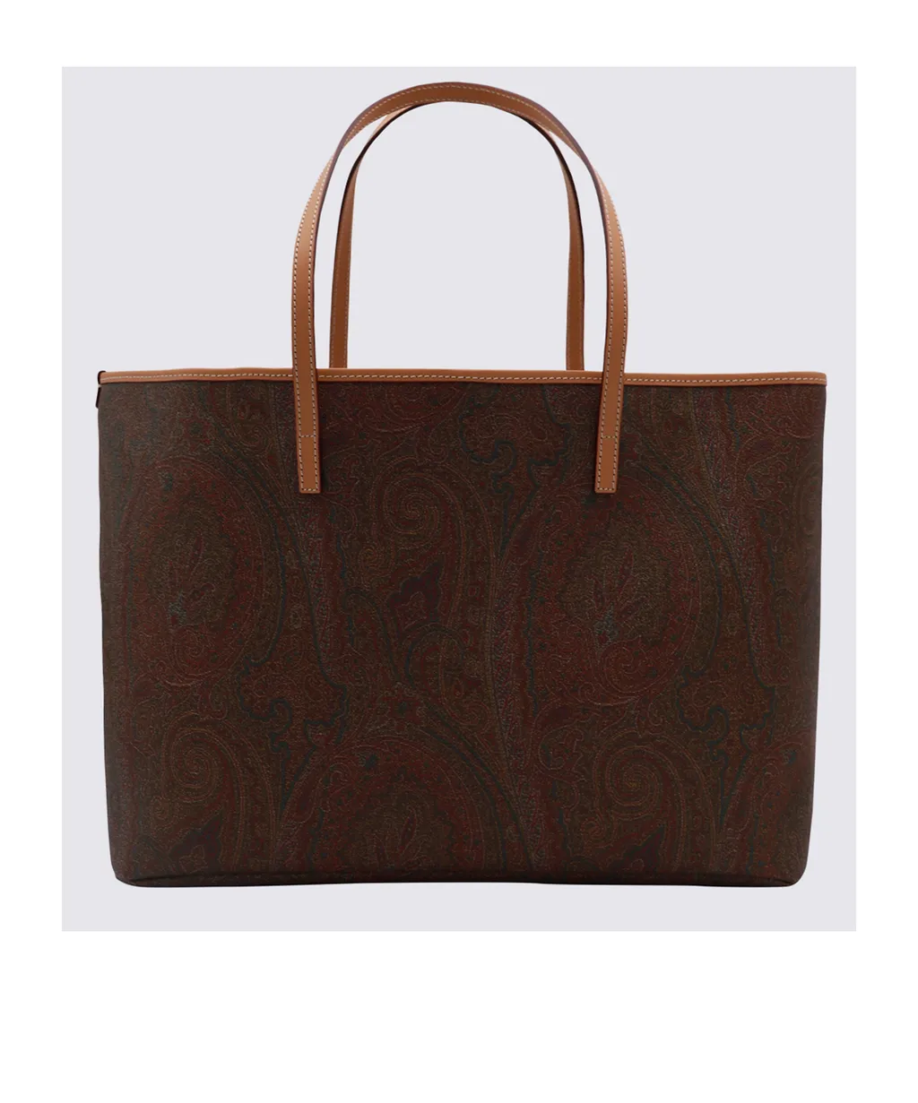 Etro Paisley Printed Large Tote Bag