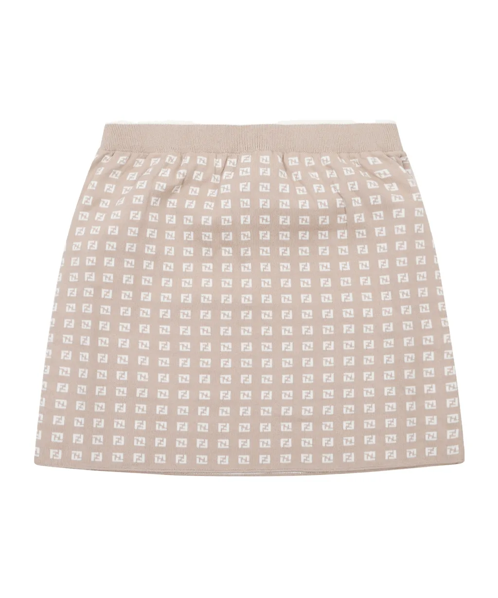 Elastic Waist Midi Skirt