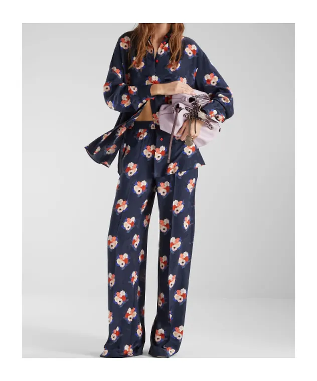 Fendi Bouquet Motif Printed Long Sleeved Shirt