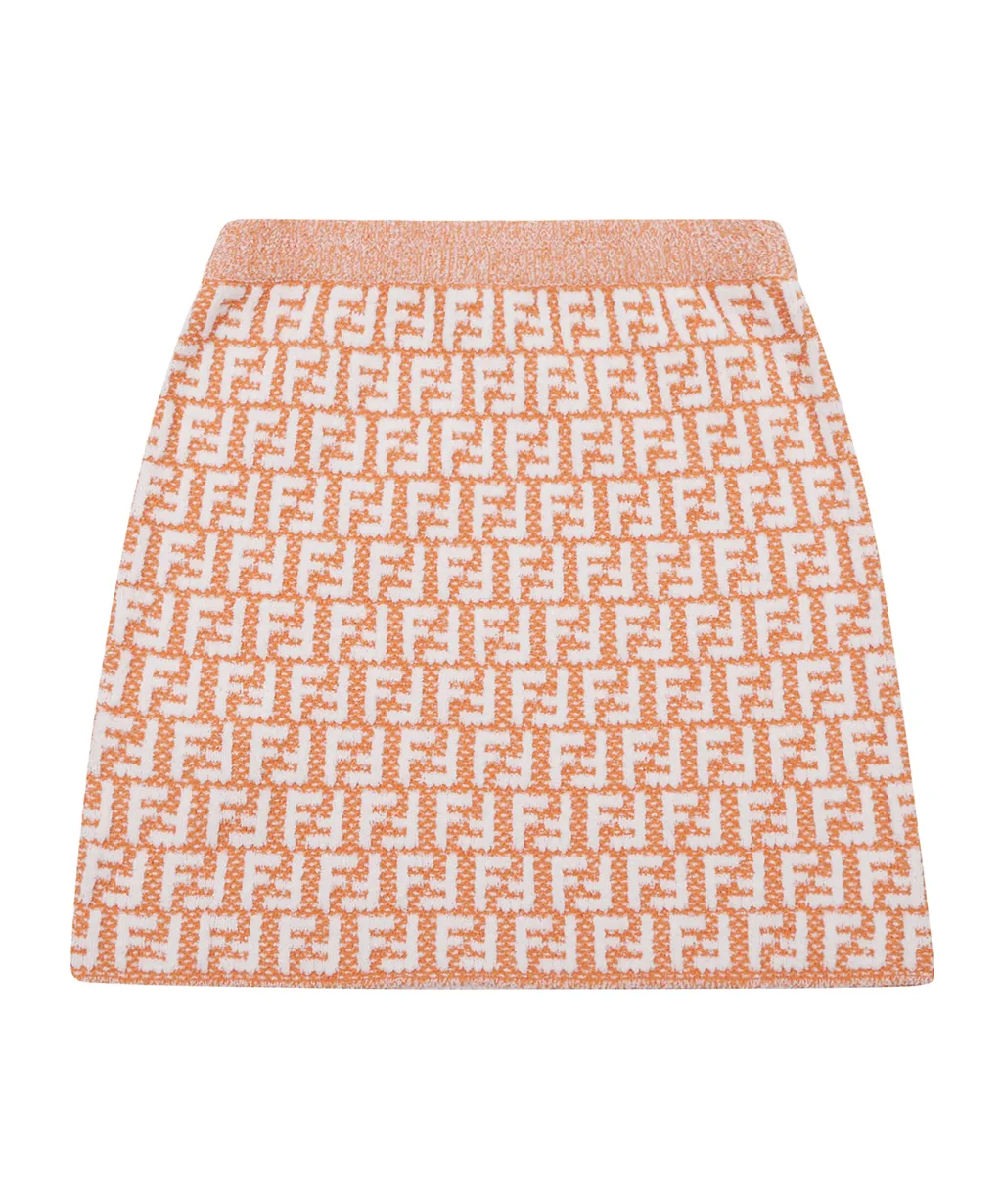 Ff-Logo Knitted Skirt
