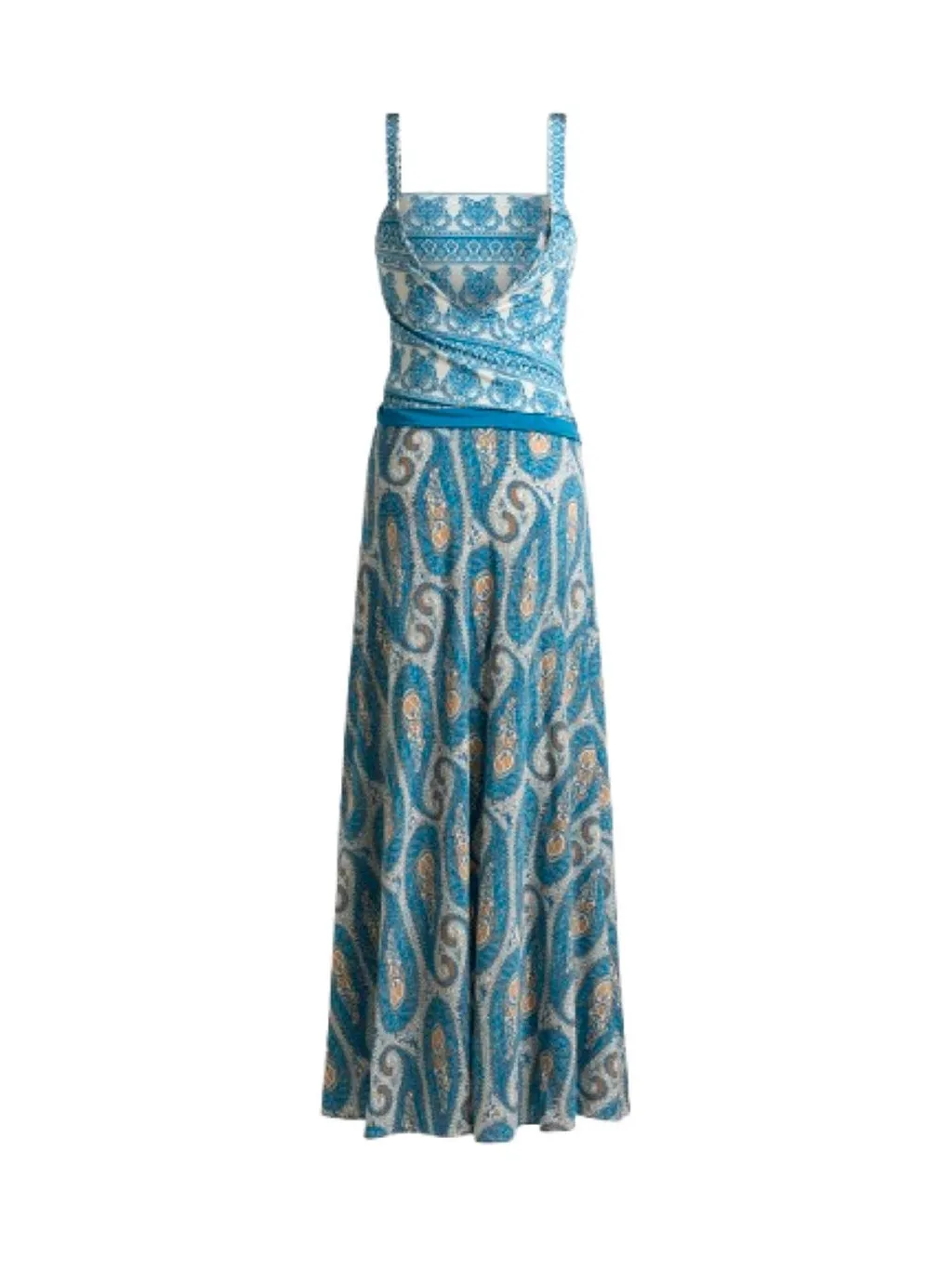 Etro Paisley Scarf-Detail Dress