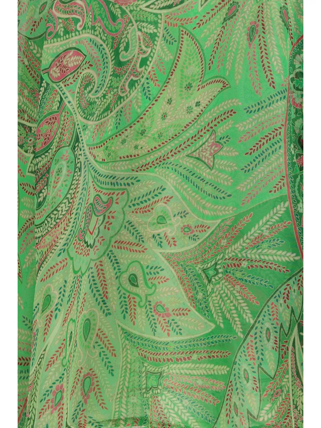 Etro Paisley Ruffled Sheer Top