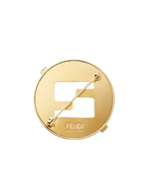 Ff-Logo Embellished Brooch