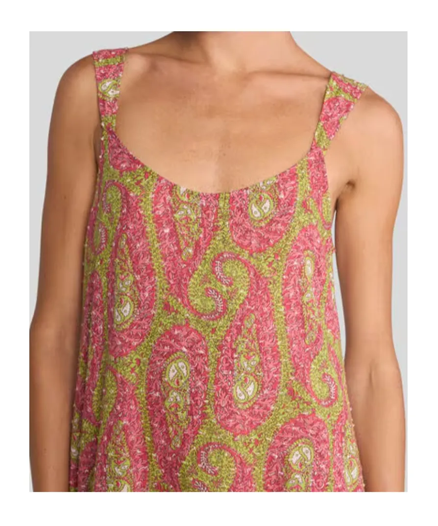 Etro Paisley Ruffled Maxi Dress
