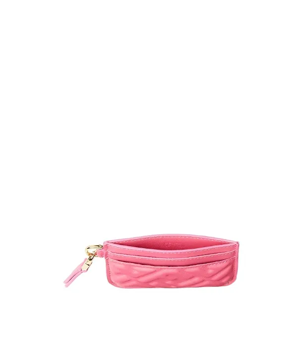 Fendi Baguette Ff Embossed Card Case